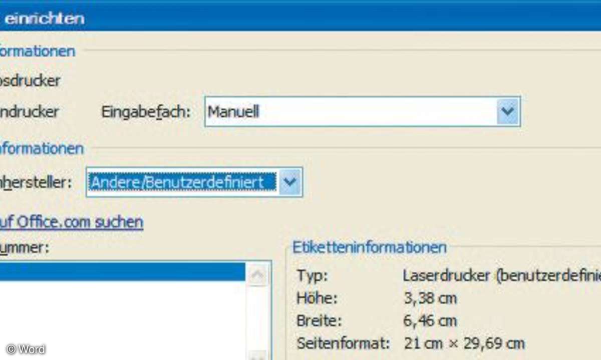 Etiketten, selber erstellen