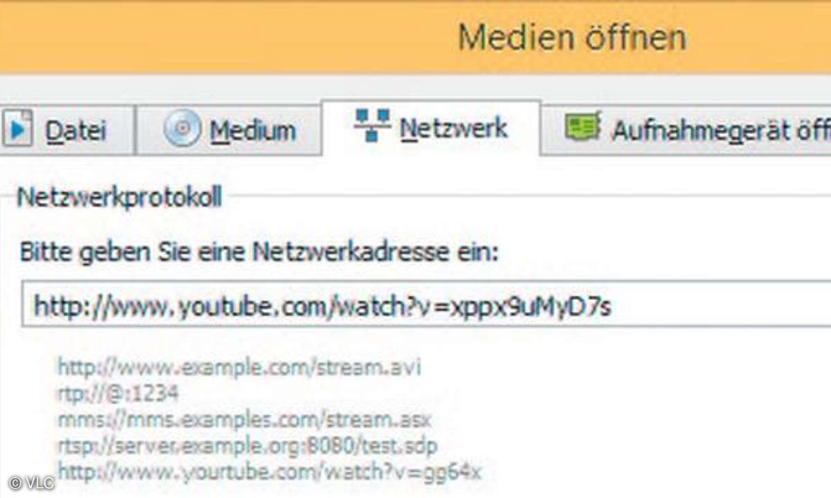 VLC, Youtube-Videos