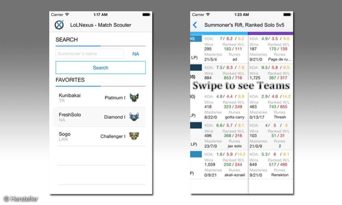 LoLNexus iOS App