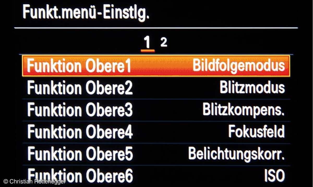 Bedienung
