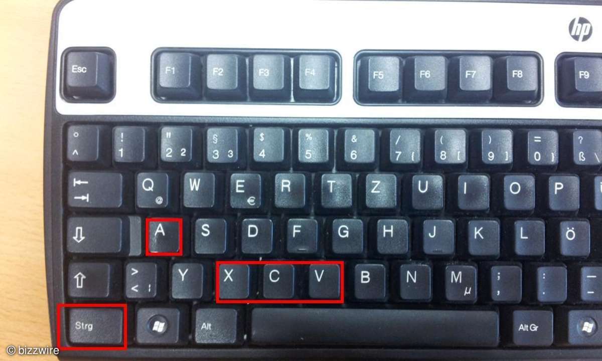 Microsoft Word,Tastenkombination