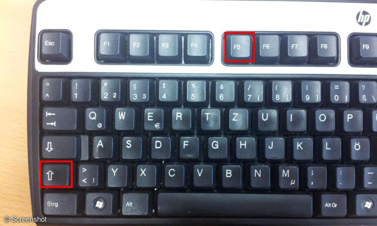 Microsoft Word,Tastenkombination
