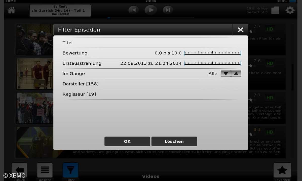 XBMC, Skins, Look, Oberfläche, Software, Mediacenter, Film, Musik