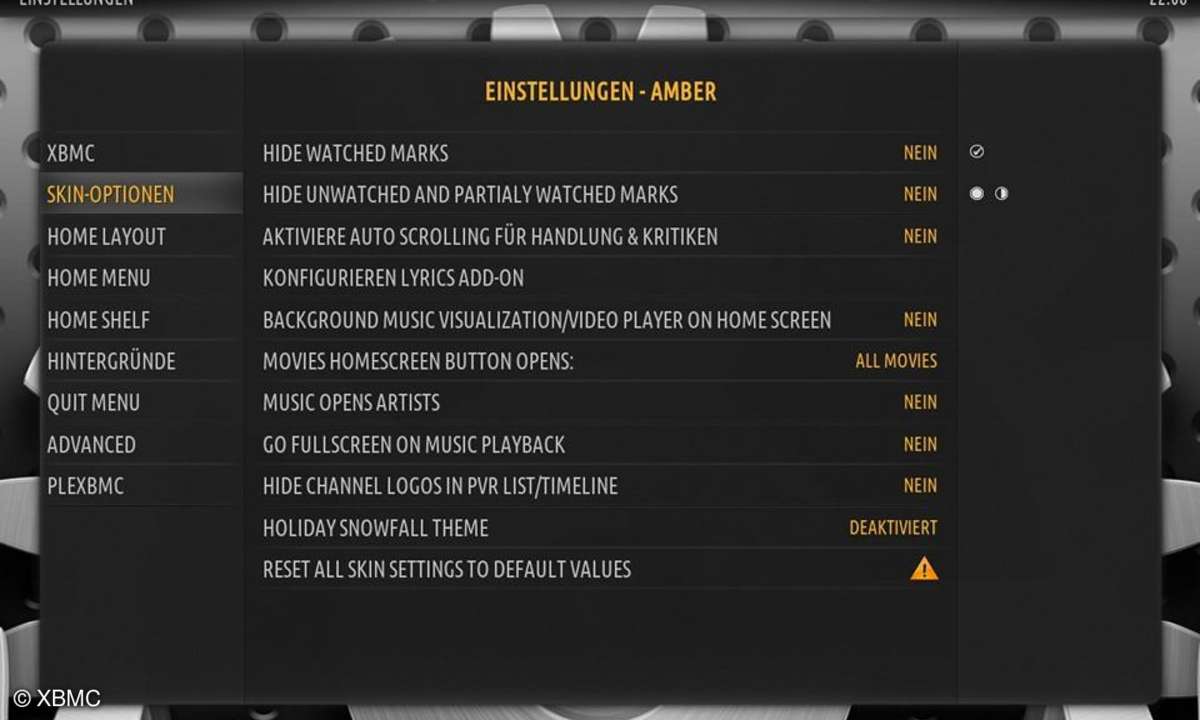 XBMC, Skins, Look, Oberfläche, Software, Mediacenter, Film, Musik