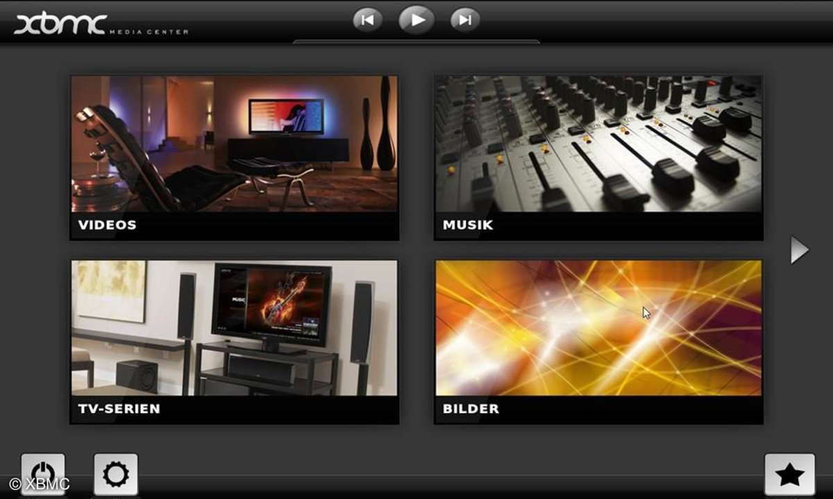 XBMC, Skins, Look, Oberfläche, Software, Mediacenter, Film, Musik