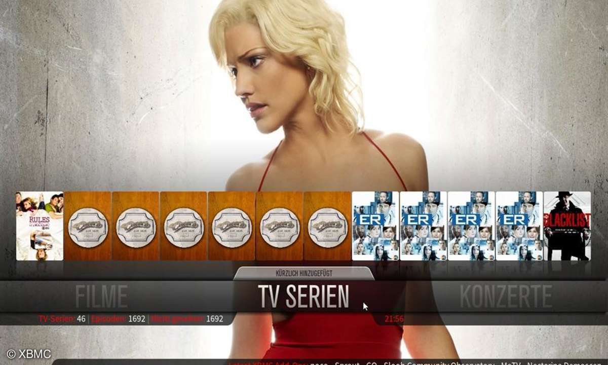 XBMC, Skins, Look, Oberfläche, Software, Mediacenter, Film, Musik