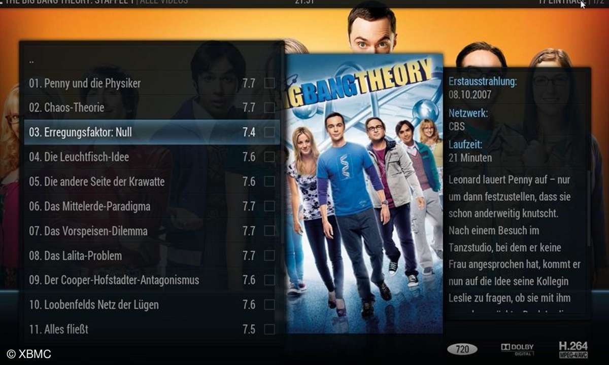 XBMC, Skins, Look, Oberfläche, Software, Mediacenter, Film, Musik