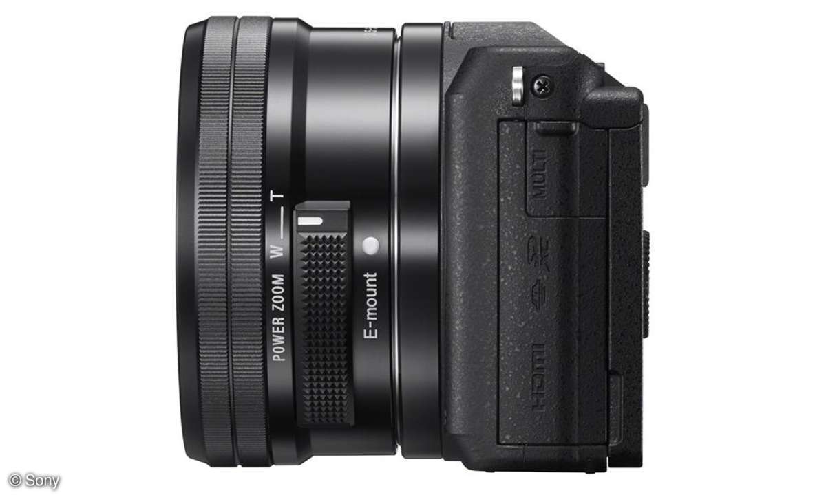 Sony A5100 schwarz: Seitenansicht