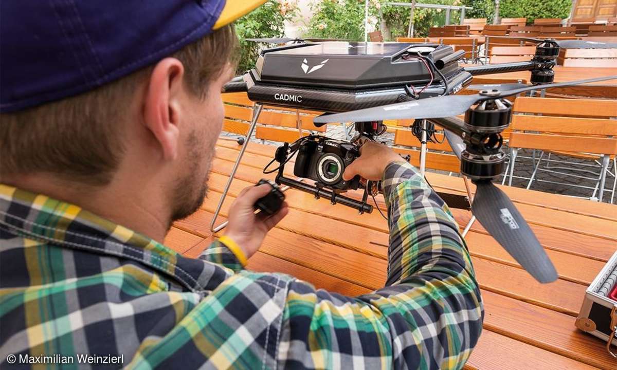 4k-Filmen mit Gyrokopter