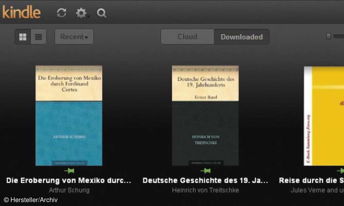 Kindle-Reader, software, ebooks