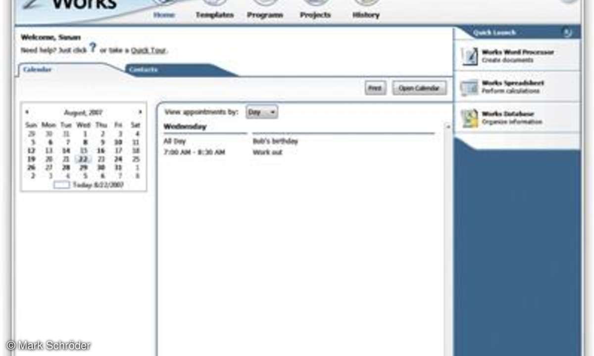Report Microsoft Works 9.0