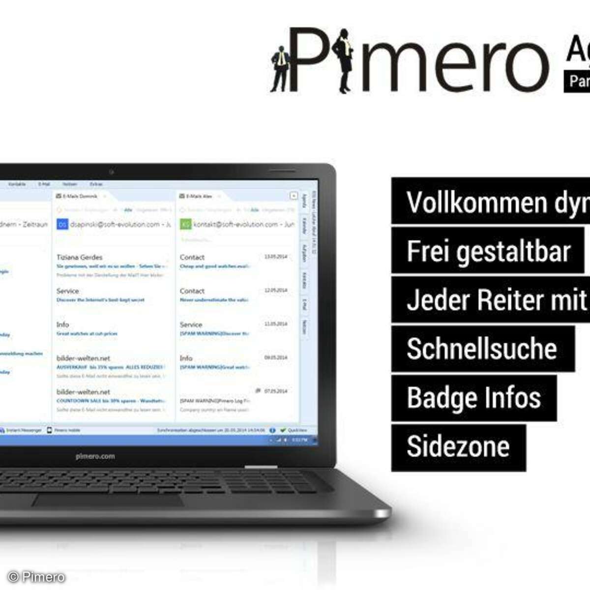 Pimero Aufmacher mit Laptop