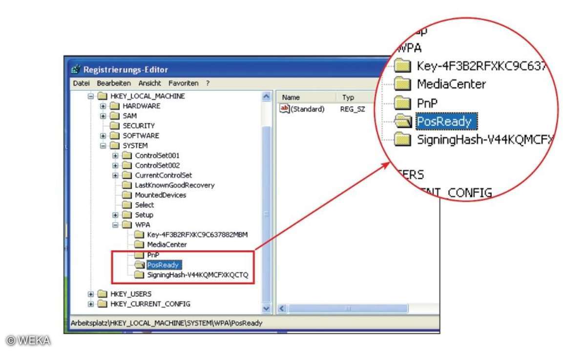 Windows XP, Registry, PosReady