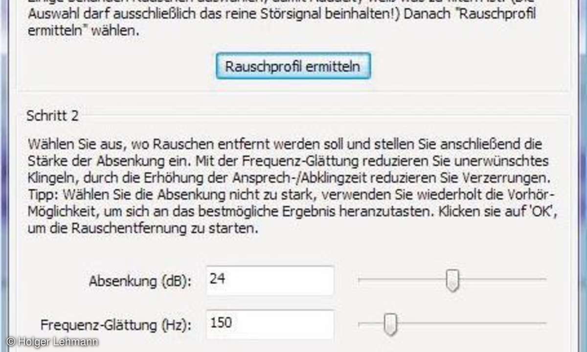 LPs digitalisieren: Rauschreduzierung