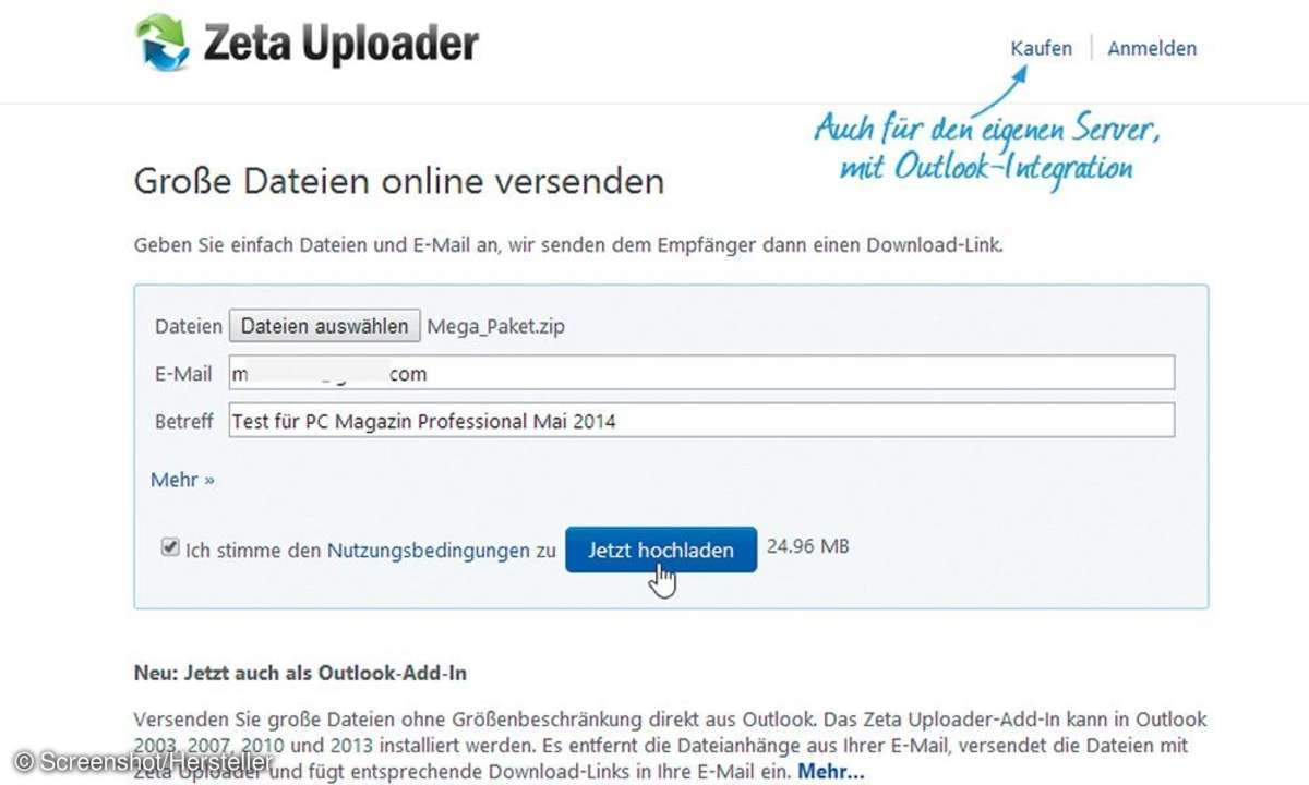 Daten,Versand,Internet,Zeta Uploader
