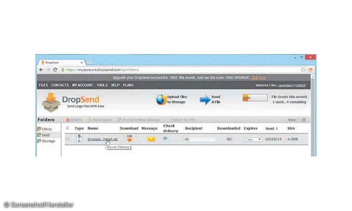 Daten,Versand,Internet,DropSend.