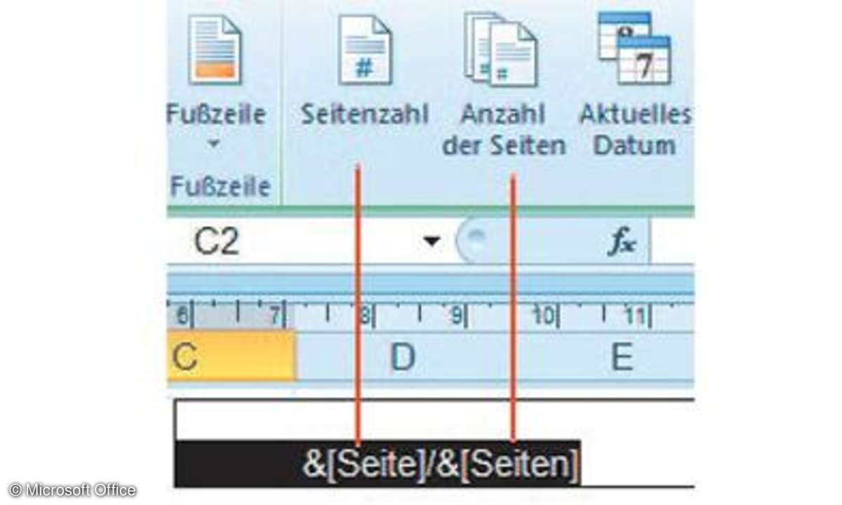 Seitenzahlen einfügen