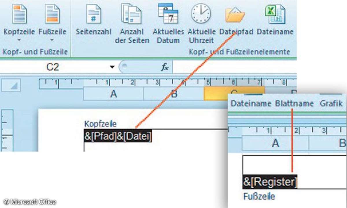 Dateipfad und Name eintragen