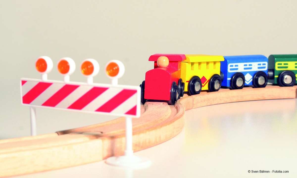 Spielzeugeisenbahn kommt nicht weiter