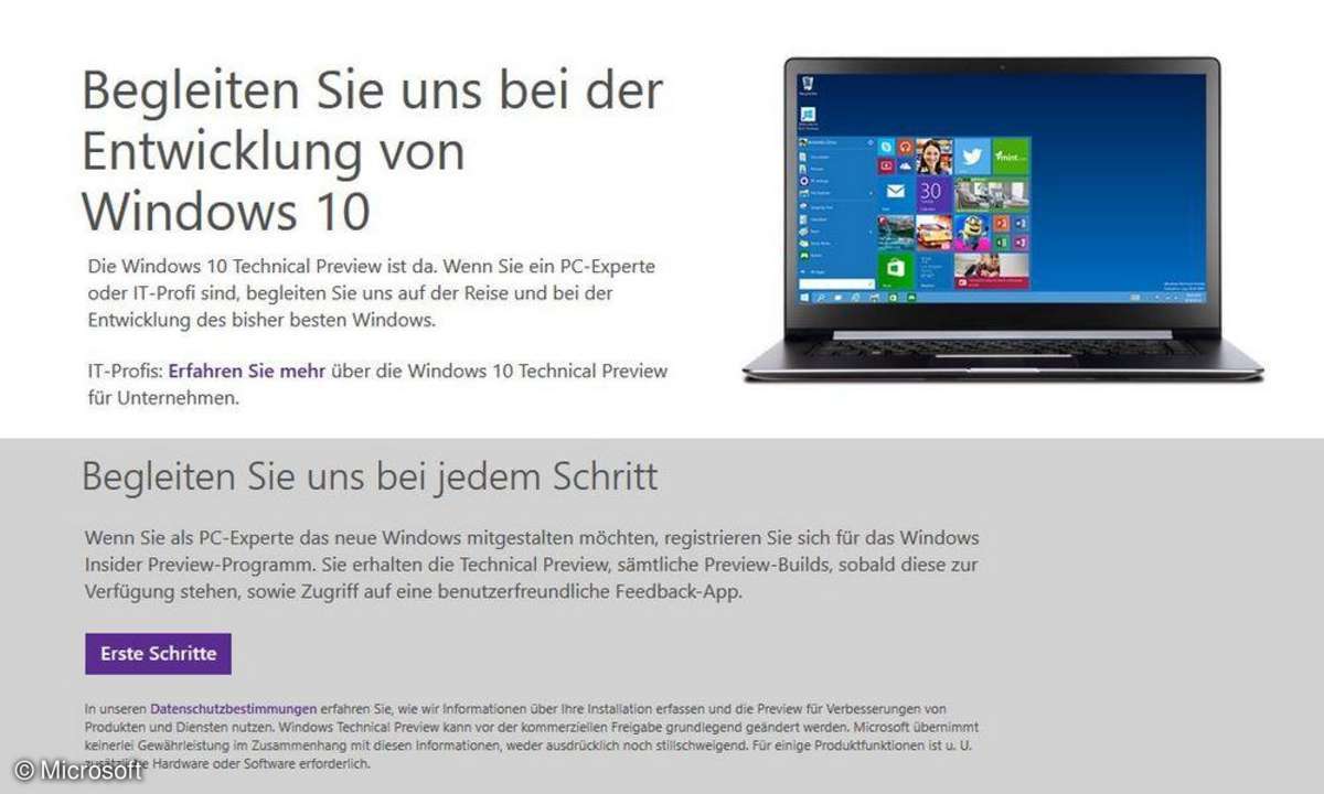 Windows 10, Microsoft
