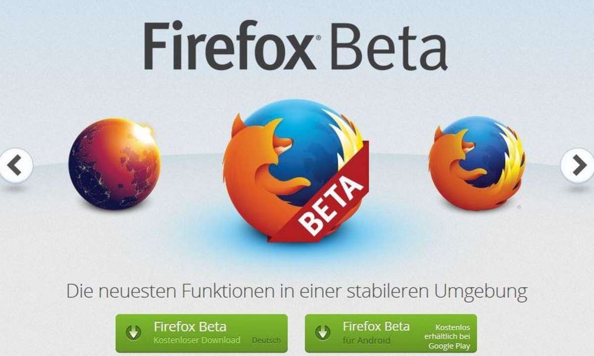 Mozilla Firefox, Beta