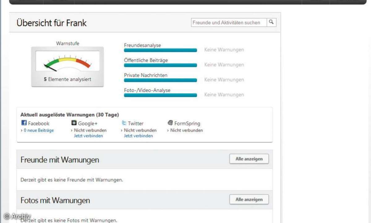 Avira-Dashboard