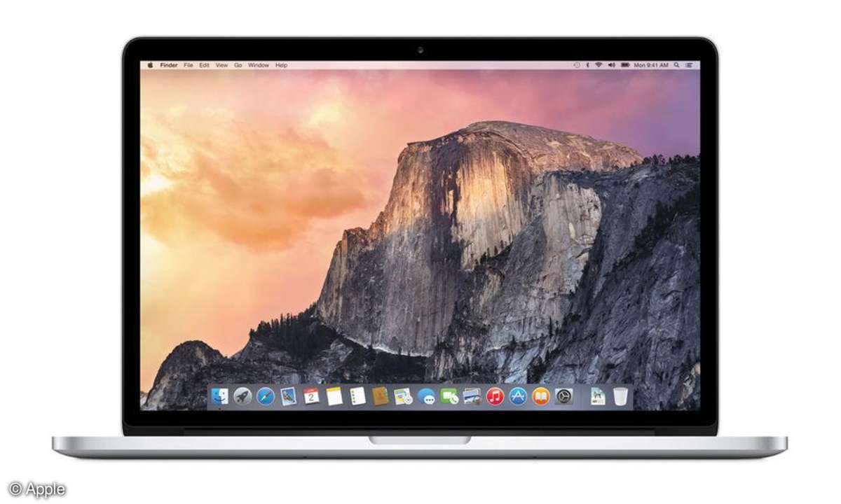 Apple MacOS X 10.10 Yosemite: Näher an iOS 8 dran.