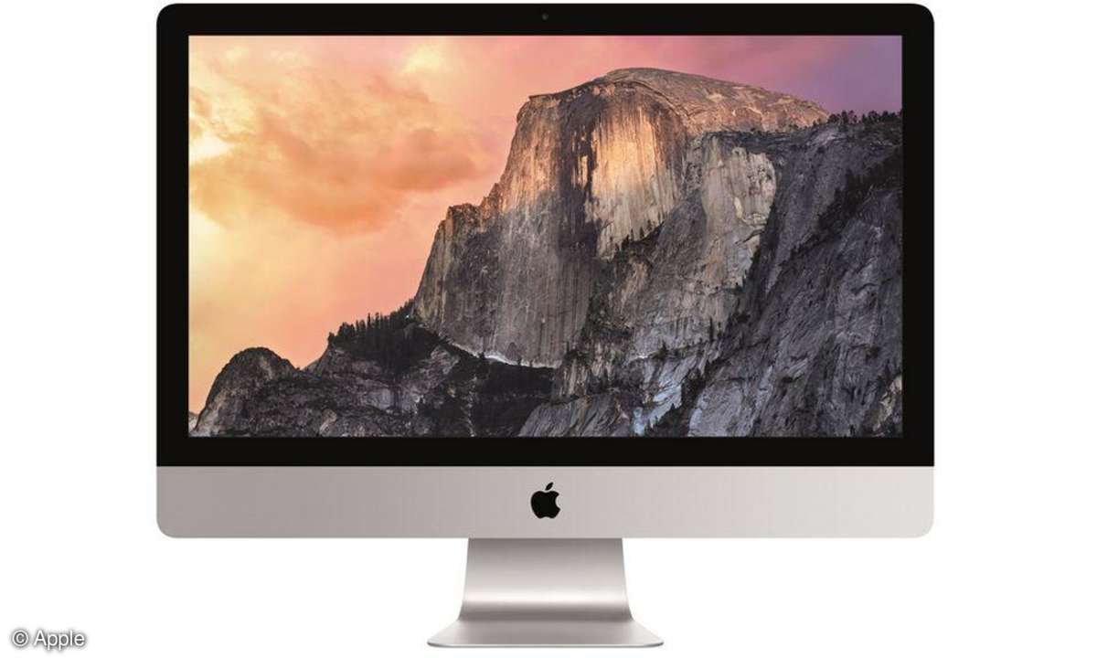 Apple iMac mit Retina 5K Display: Stellt Bilder und Videos mit 5.210 x 2.880 Pixel dar.