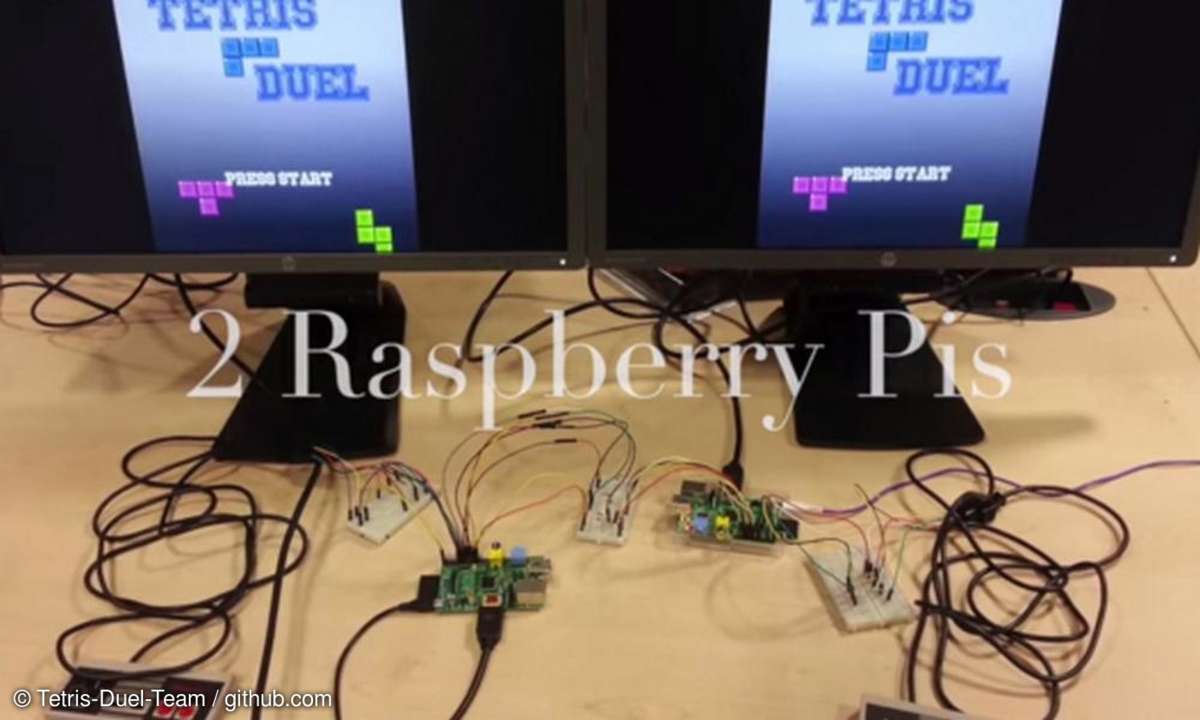 Multiplayer-Version von Tetris, Raspbery Pi