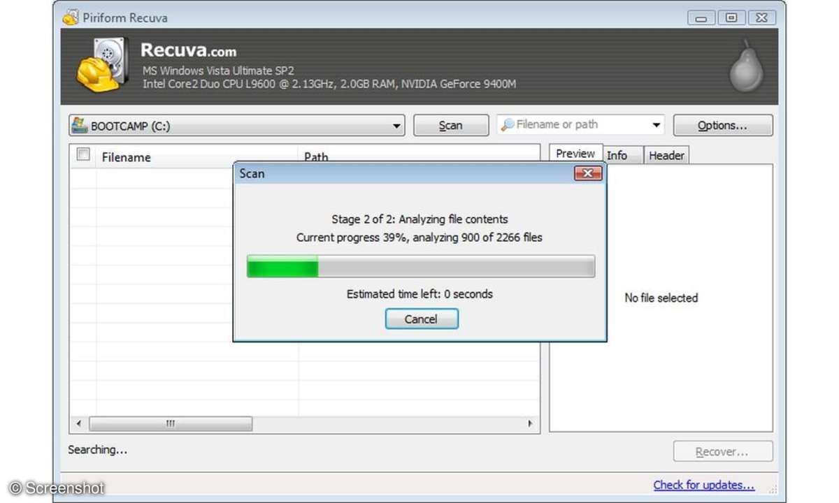 10. Dateien wiederherstellen  Wenn Sie mit dem Windows Explorer eine Datei löschen, verschwindet diese nicht sofort von der Festplatte - sie wird einfach unsichtbar. Deshalb können Sie versehentlich gelöschte Dateien mit Programmen wie [Recuva](ht...