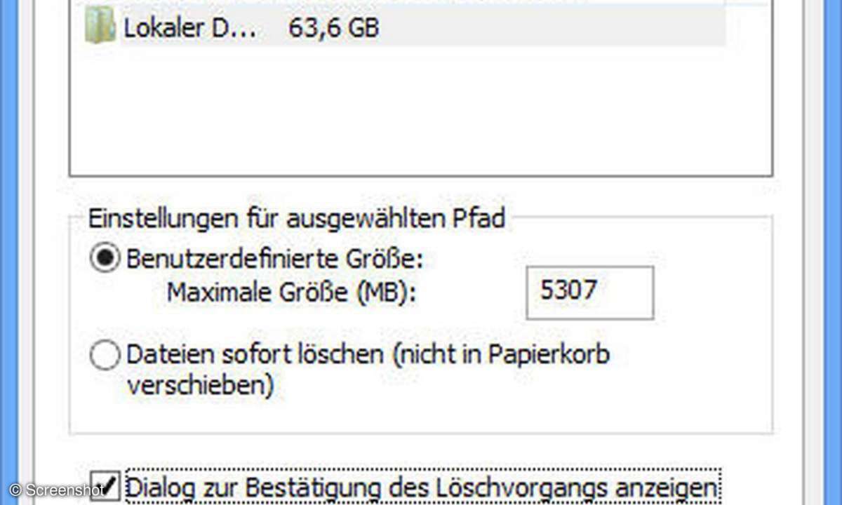 Löschen nach Rückfrage