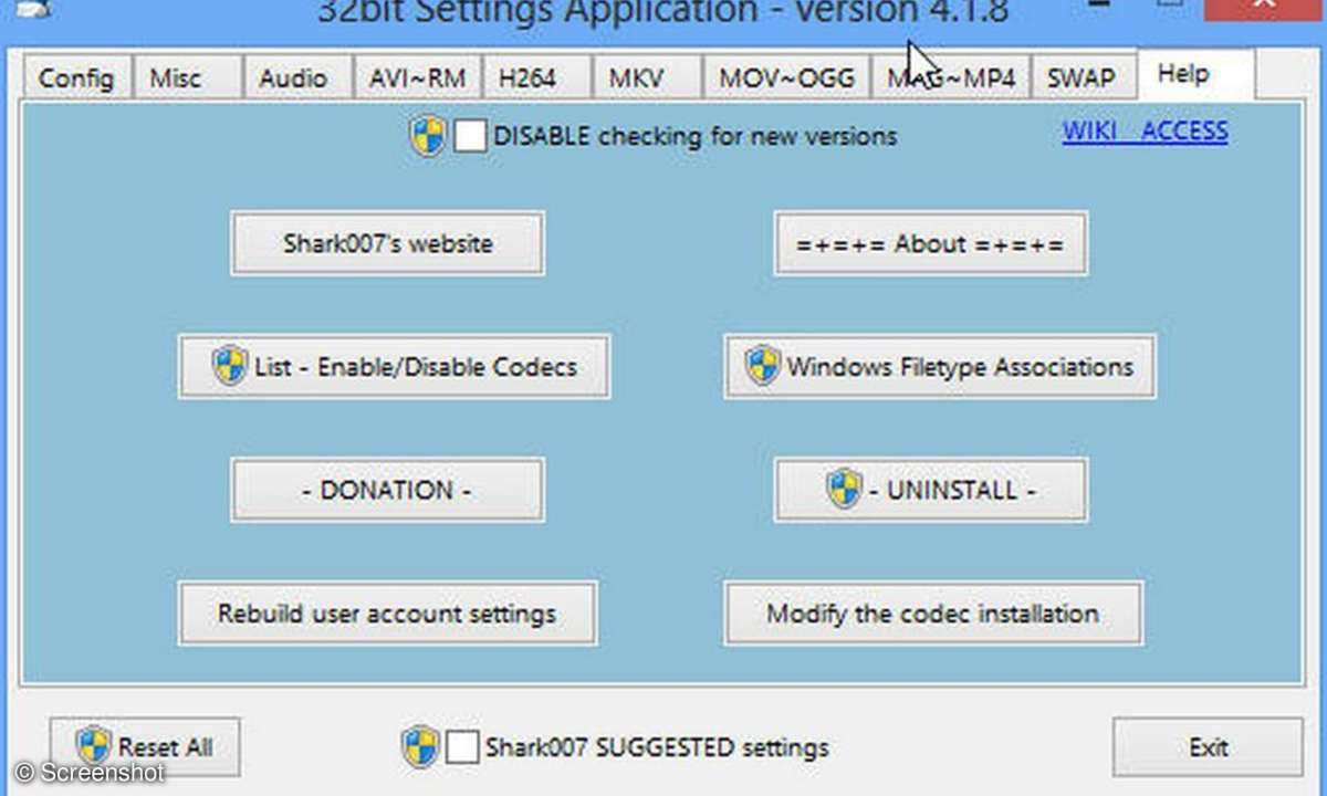 Advanced Codecs for Windows 7 and 8