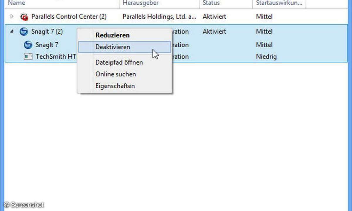 Autostart-Programme aufräumen
