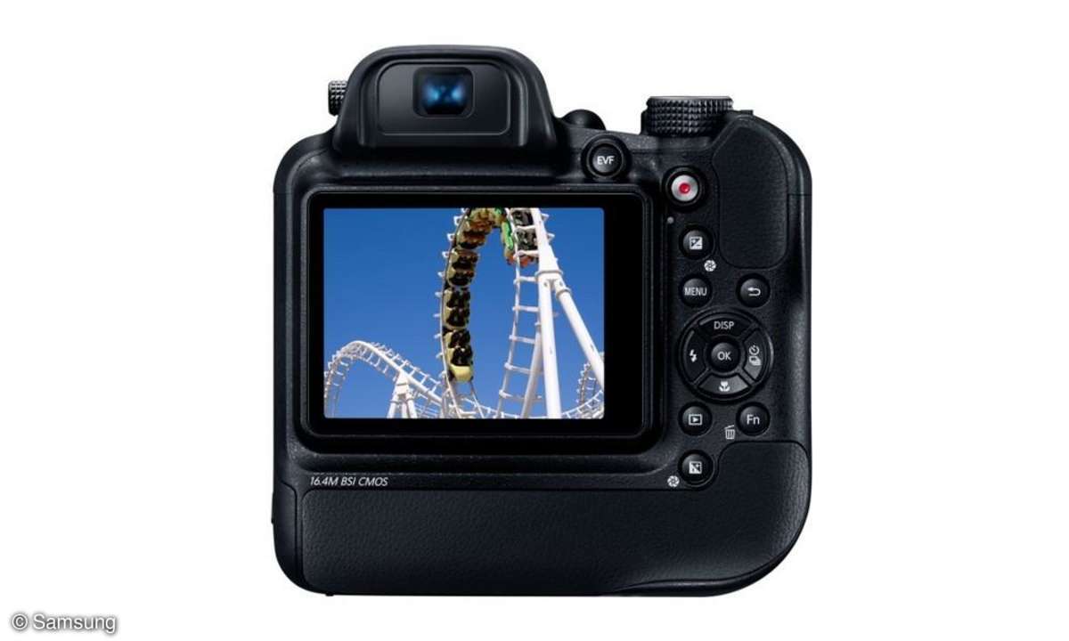 Samsung WB2200f Rückansicht