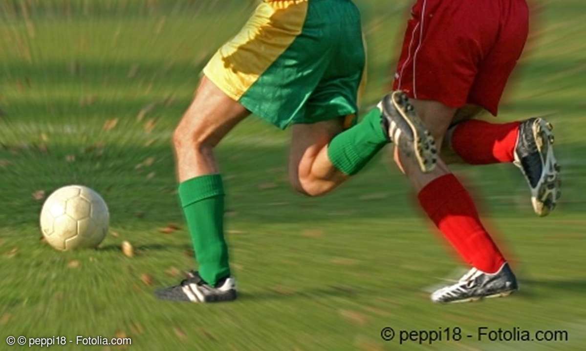 Fußballer auf dem Rasen