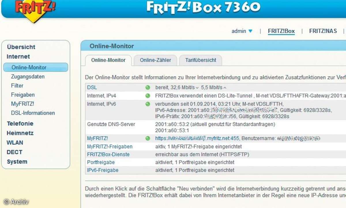DS-Lite-Anschluss