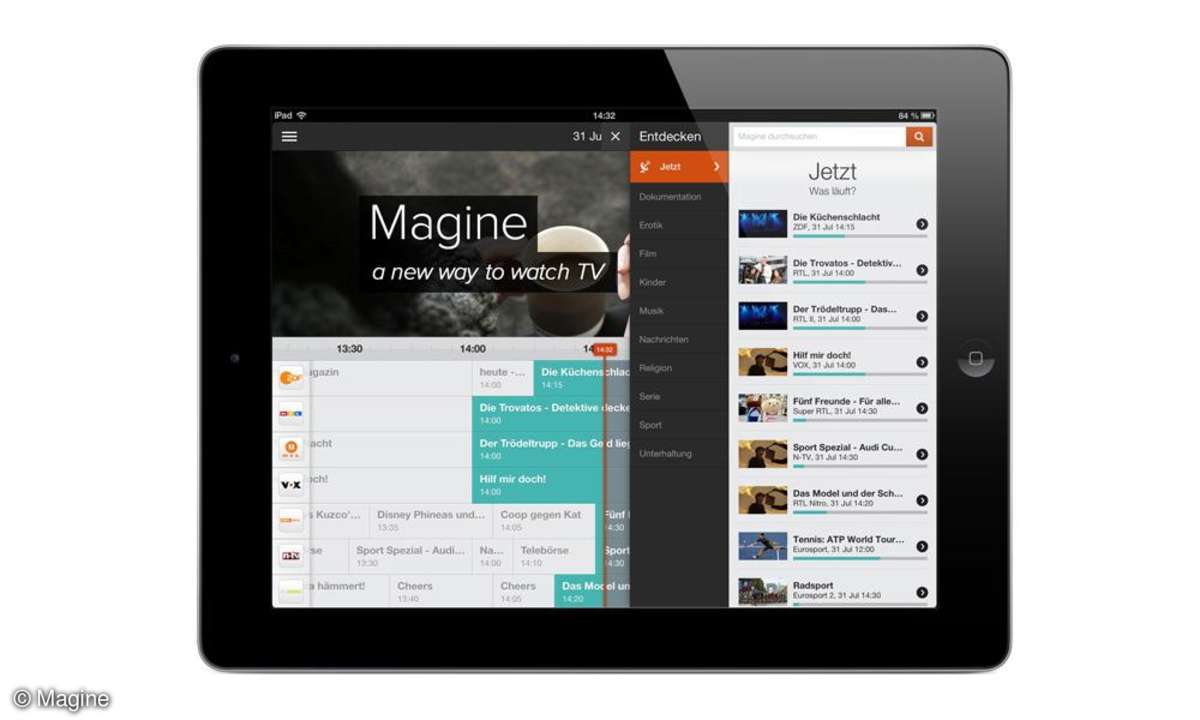 Magine TV auf iPad