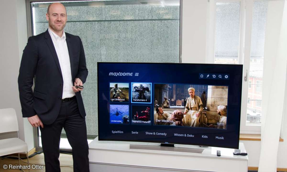 Andreas Heyden zeigt Maxdome UHD-Streaming