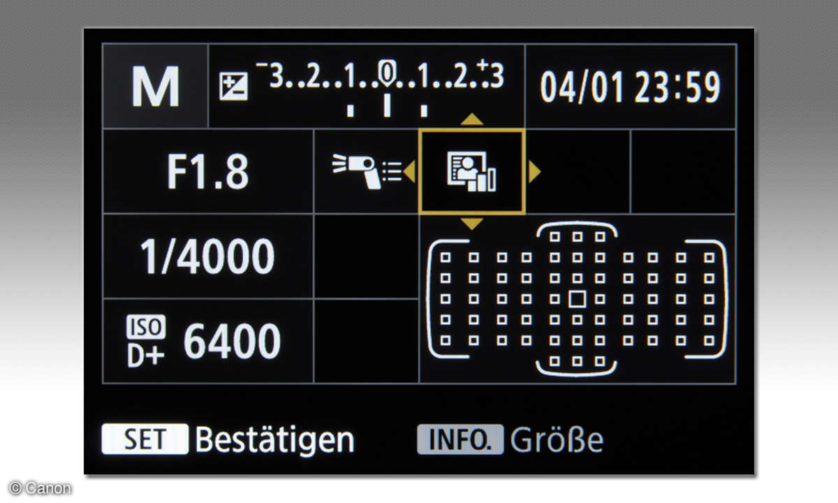 Canon EOS 5Ds Quickmenü