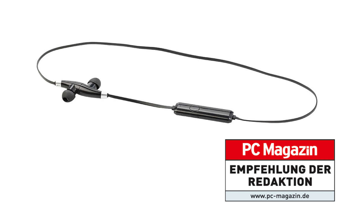 auvisio In-Ear-Headset mit Magnetverschluss