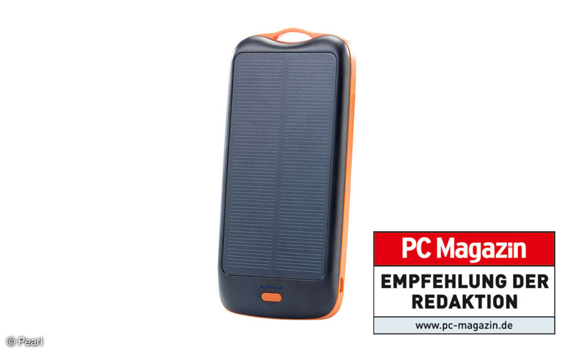 revolt Solar-Powerbank mit 5.000 mAh