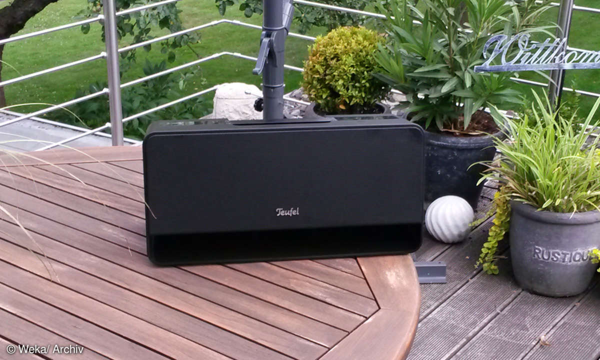 Boomster von Teufel auf der Terasse