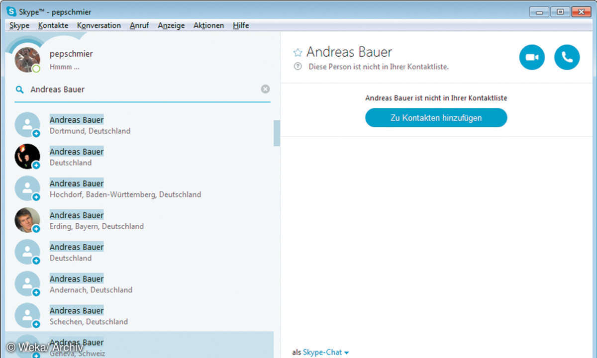 Skype Screenshot