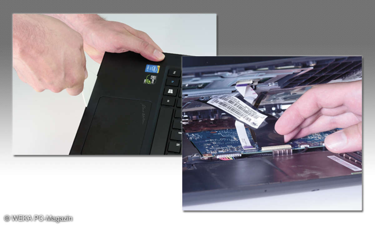 Anheben der Tastatur