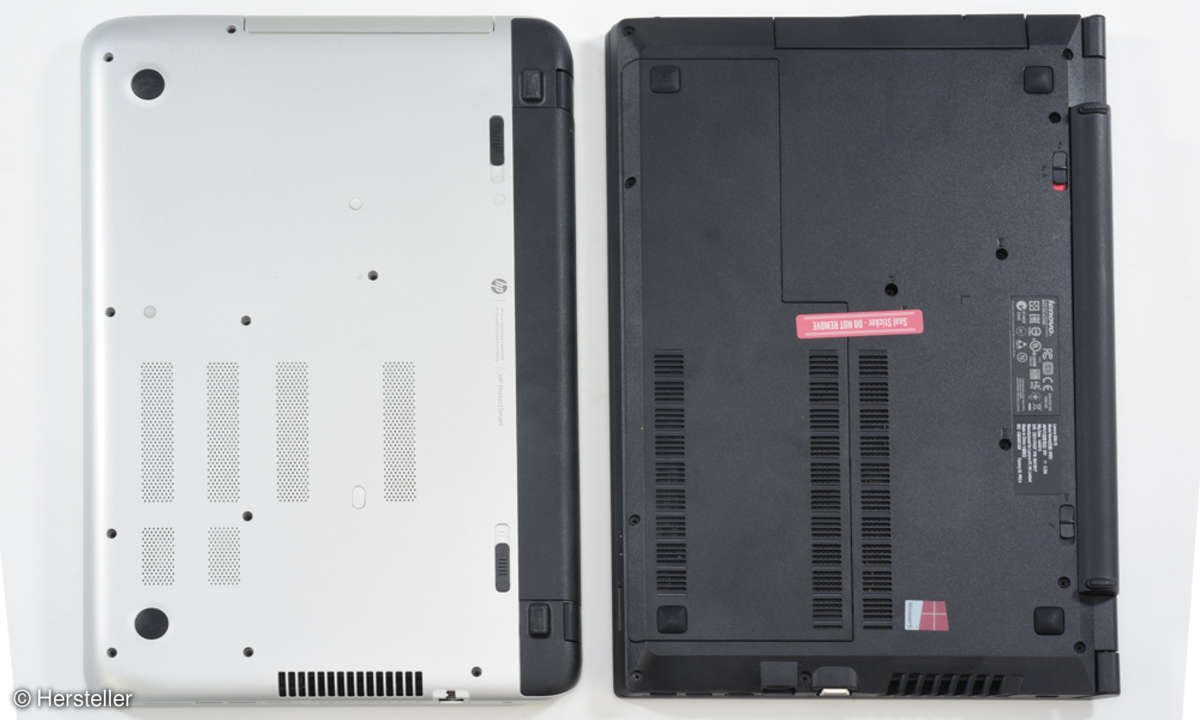 Lenovo und HP Service-Klappe