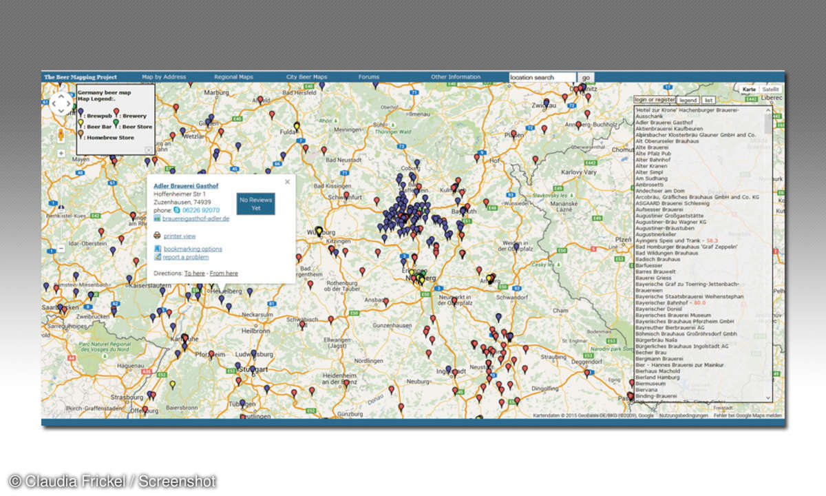 Google Maps - Beermapping