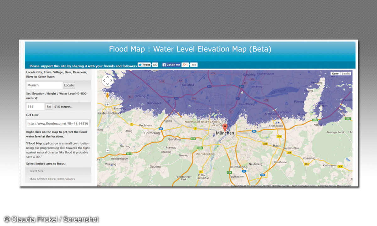 Google Maps - Fflood Map