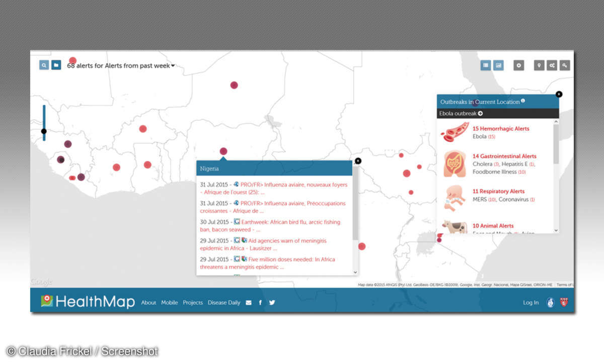 Google Maps - Health Map