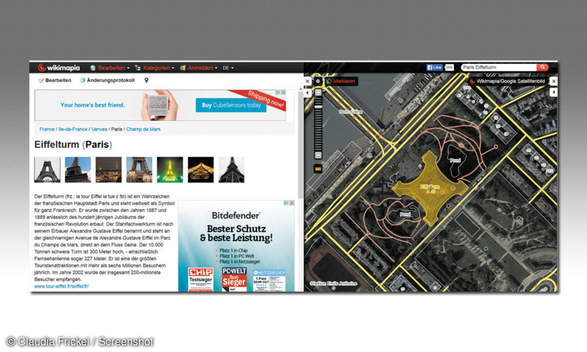 Google Maps - Wikimapia
