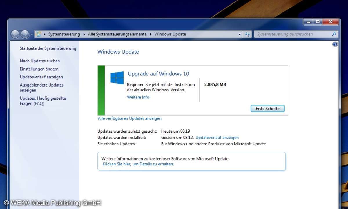Windows Update: Nur Windows 10?